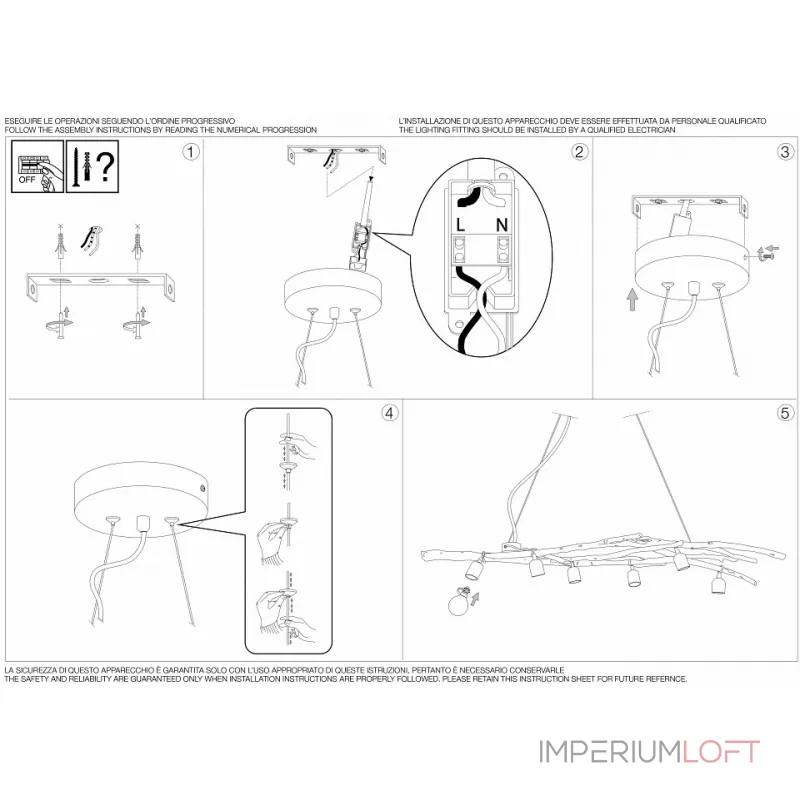 Подвесная люстра Ideal Lux Driftwood DRIFTWOOD SP6  Подвесная люстра Ideal Lux Driftwood DRIFTWOOD SP6