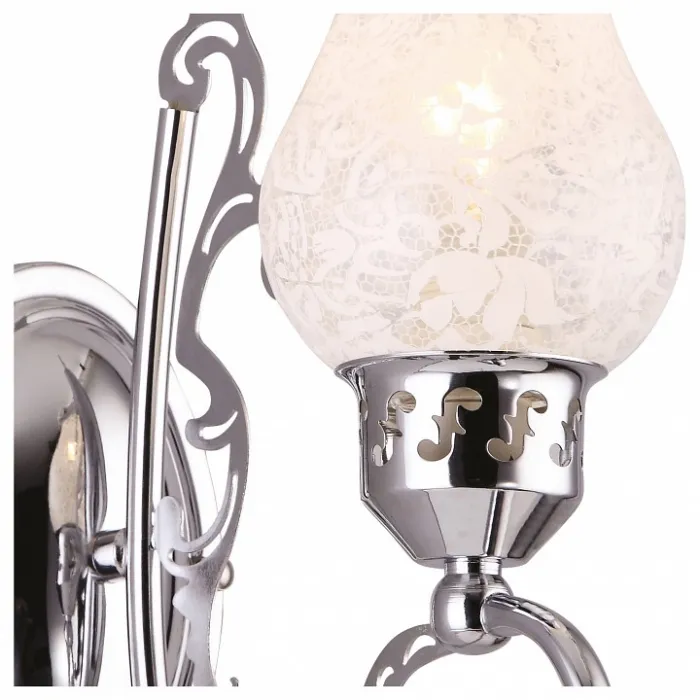 Бра Arte Lamp Ballerina A9561AP-1CC Цвет арматуры хром Цвет плафонов белый от ImperiumLoft