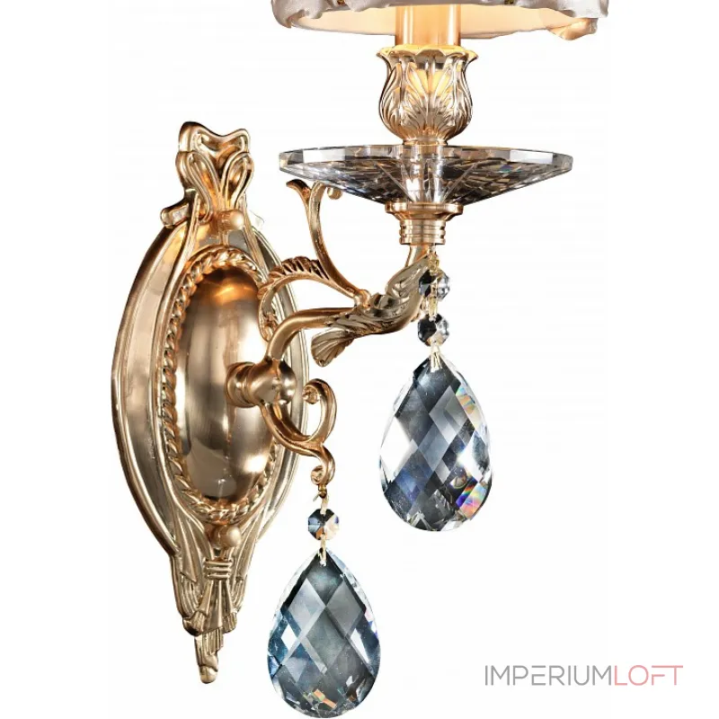 Бра Osgona Fiocco 701611 Цвет арматуры латунь Цвет плафонов кремовый от ImperiumLoft