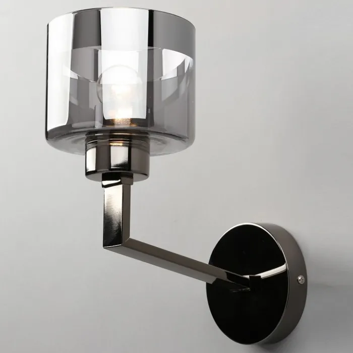 Бра Omnilux Lizzano OML-88901-01 Цвет арматуры хром Цвет плафонов серый от ImperiumLoft