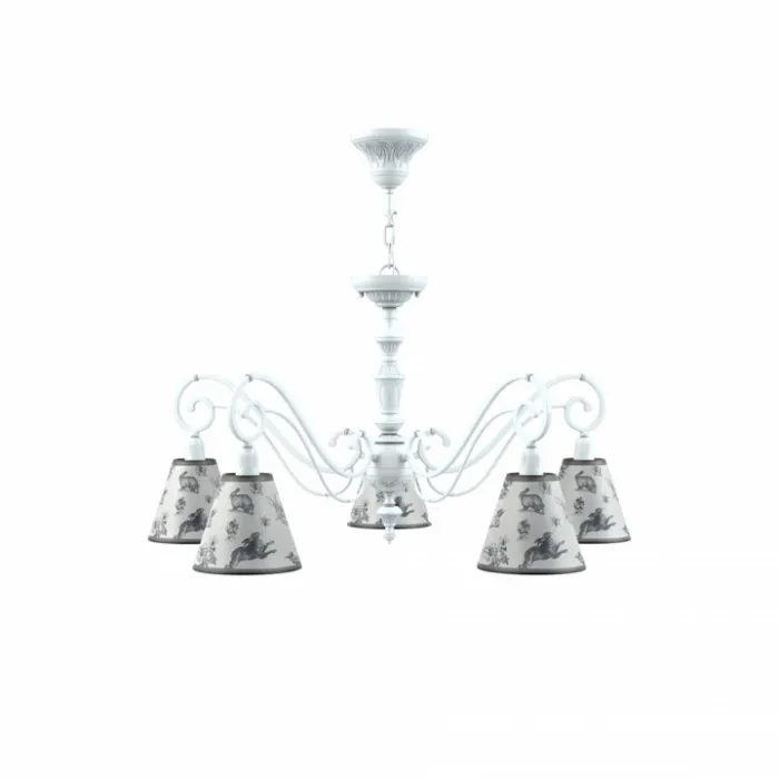Подвесная люстра Lamp4You Classic 5 E3-05-WM-LMP-O-8 Цвет плафонов белый от ImperiumLoft