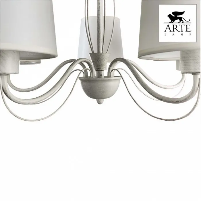 Подвесная люстра Arte Lamp Orlean A9310LM-5WG Цвет арматуры золото Цвет плафонов белый от ImperiumLoft