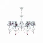 Подвесная люстра Lamp4You Classic 19 E3-07-WM-LMP-O-13-CRL-E3-07-PK-UP Цвет плафонов белый от ImperiumLoft