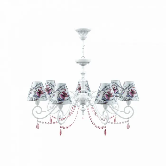 Подвесная люстра Lamp4You Classic 19 E3-07-WM-LMP-O-13-CRL-E3-07-PK-UP Цвет плафонов белый от ImperiumLoft