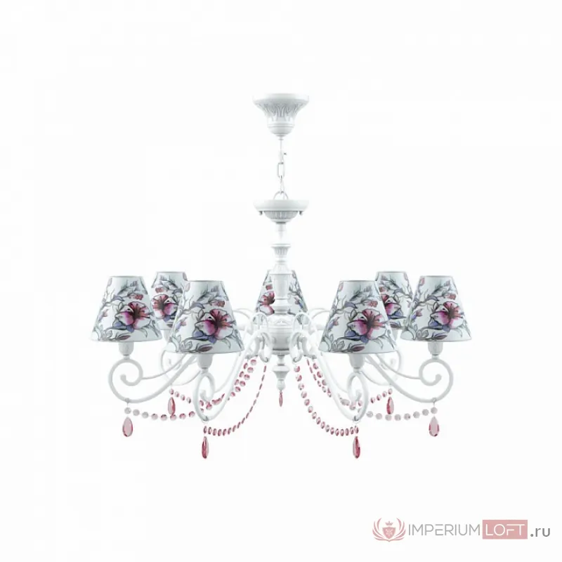 Подвесная люстра Lamp4You Classic 19 E3-07-WM-LMP-O-13-CRL-E3-07-PK-UP Цвет плафонов белый от ImperiumLoft