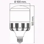 Лампа светодиодная Horoz Electric 001-016-0030 E27 30Вт 6400K HRZ00000005 Цвет арматуры белый