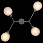 Люстра на штанге EVOLUCE Gimento SLE183702-04 Цвет арматуры серый Цвет плафонов серый от ImperiumLoft