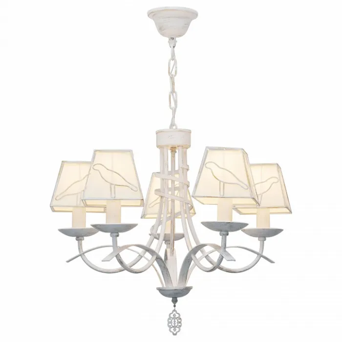 Подвесная люстра TopLight Grace TL1139-5H Цвет арматуры золото Цвет плафонов белый от ImperiumLoft