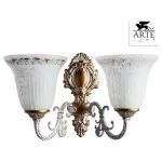 Бра Arte Lamp Delizia A1032AP-2WG Цвет арматуры золото Цвет плафонов белый