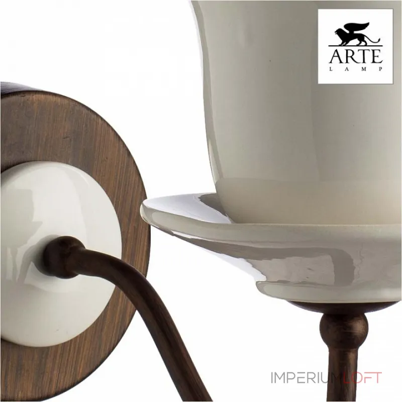 Светильник на штанге Arte Lamp Servizio A6483AP-1WH Цвет арматуры разноцветный Цвет плафонов зеленый