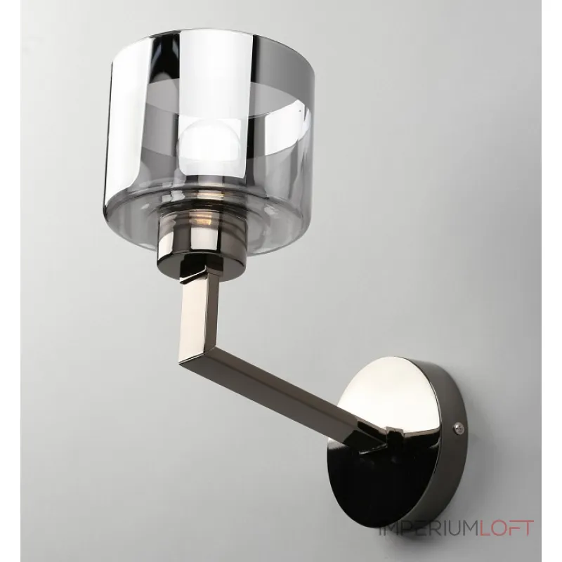 Бра Omnilux Lizzano OML-88901-01 Цвет арматуры хром Цвет плафонов серый