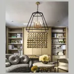 Подвесной светильник DeLight Collection BRCH9034 BRCH9034 цвет арматуры золото цвет плафонов черный от ImperiumLoft