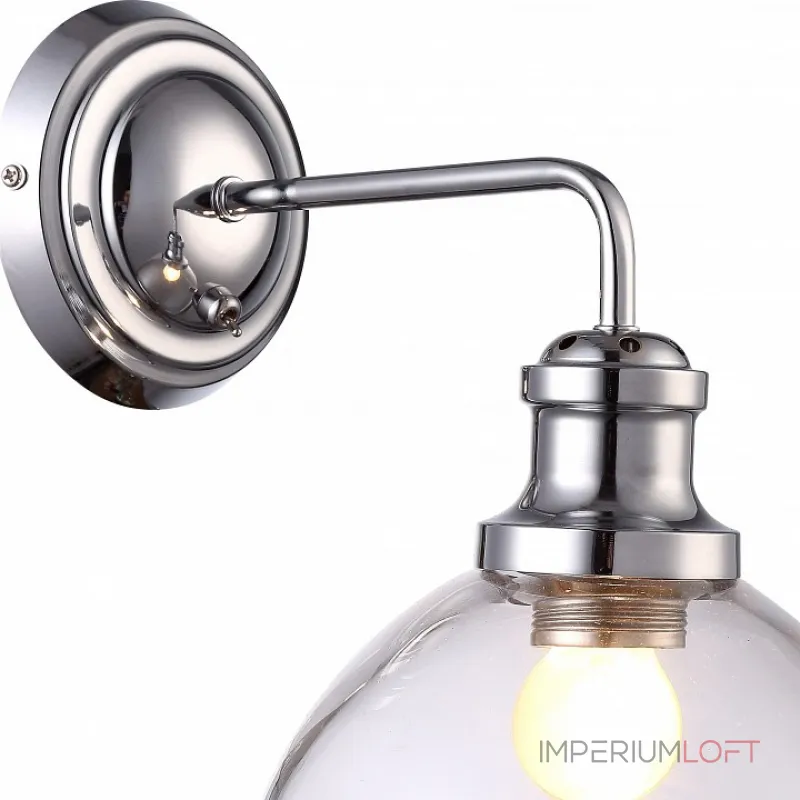 Бра Arte Lamp Oglio A9273AP-1CC Цвет арматуры хром Цвет плафонов хром Бра Arte Lamp Oglio A9273AP-1CC Цвет арматуры хром Цвет плафонов хром