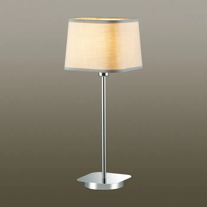 Настольная лампа декоративная Odeon Light Edis 4115/1T Цвет арматуры хром Цвет плафонов серый от ImperiumLoft