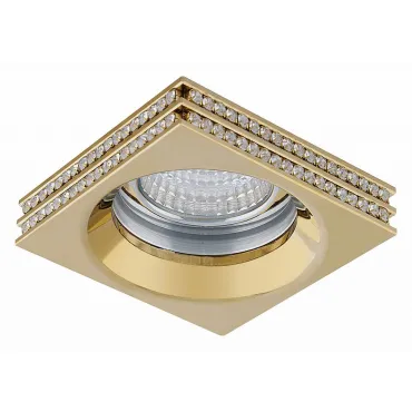 Встраиваемый светильник Azzardo Eva Square AZ1461 Цвет арматуры золото Цвет плафонов золото от ImperiumLoft