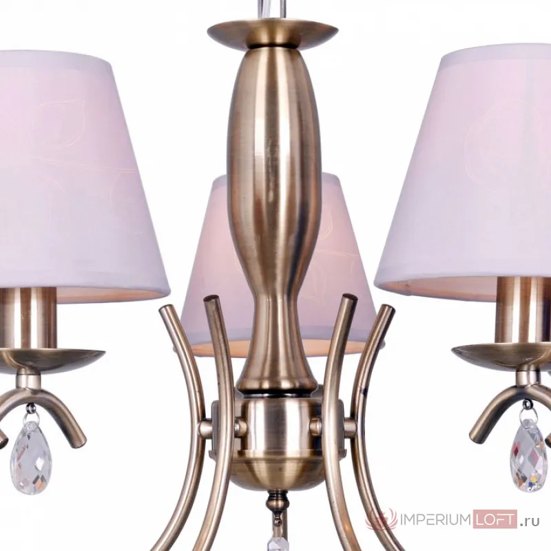 Подвесная люстра TopLight Gillian TL1136-5H Цвет арматуры бронза Цвет плафонов голубой от ImperiumLoft