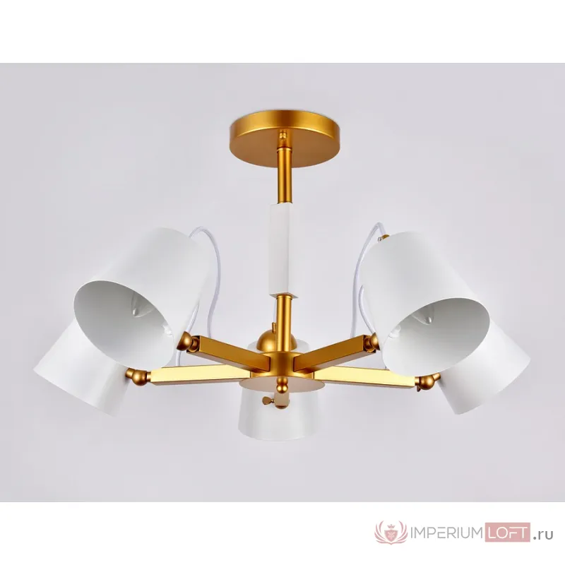 Люстра на штанге Ambrella Traditional 2 TR3101 Цвет плафонов белый Цвет арматуры золото от ImperiumLoft