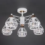 Люстра на штанге Eurosvet Lord 70075/5 белый от ImperiumLoft
