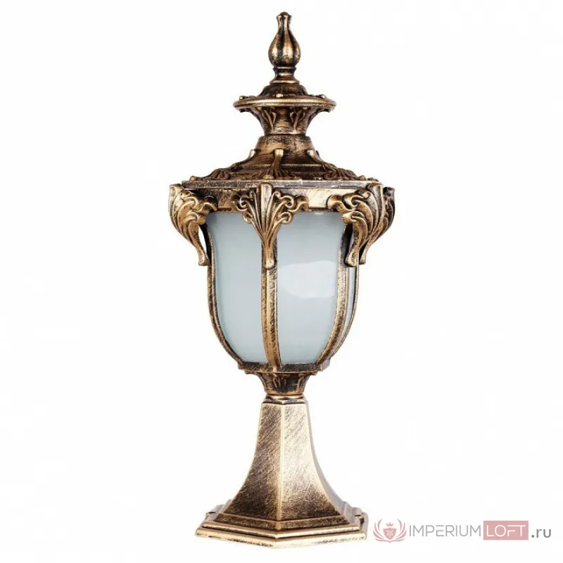 Наземный низкий светильник Feron Флоренция 11423 Цвет арматуры золото Цвет плафонов белый от ImperiumLoft