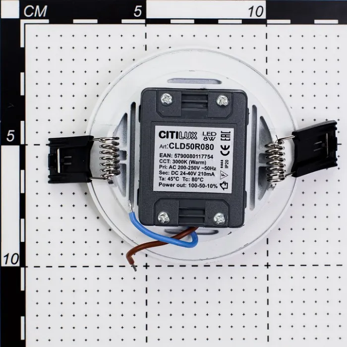 Встраиваемый светильник Citilux Омега CLD50R080N Цвет плафонов белый Цвет арматуры белый от ImperiumLoft