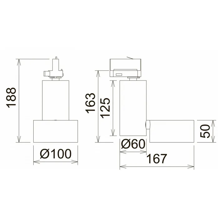 Светильник на штанге Donolux DL1862 DL18626/01 Track B Dim от ImperiumLoft