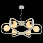 Подвесная люстра Maytoni Avola MOD431-PL-06-WS Цвет арматуры серебро Цвет плафонов белый от ImperiumLoft