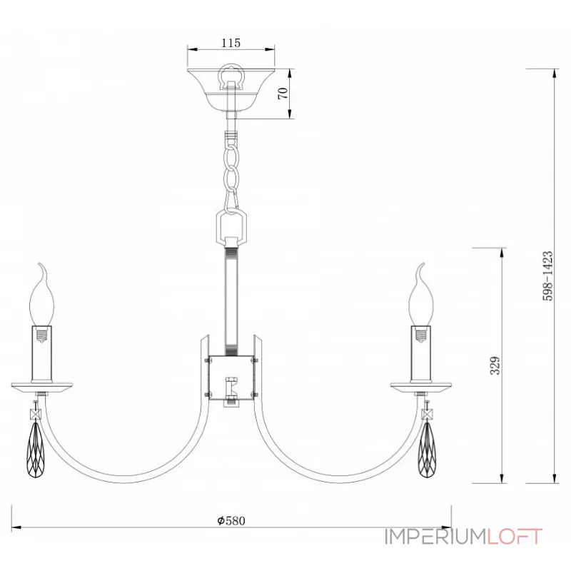 Подвесная люстра Freya FR1006PL-06N
