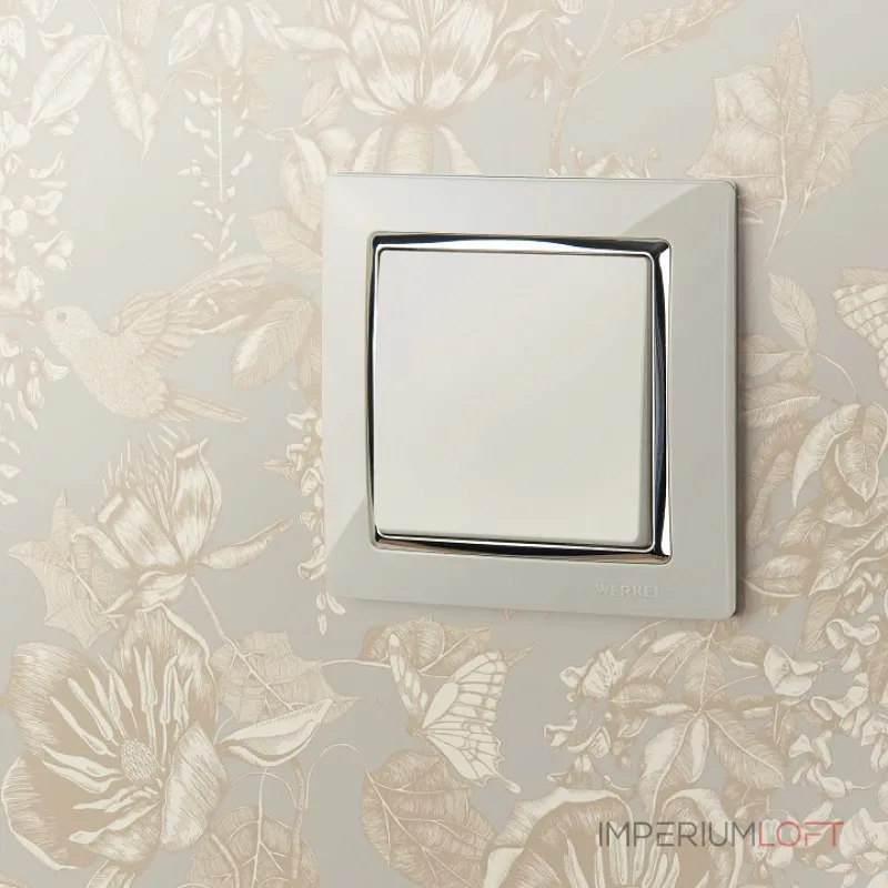 Выключатель одноклавишный без рамки Werkel Слоновая кость W1110003