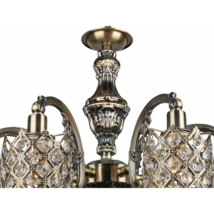 Подвесная люстра Omnilux Agenois OML-39607-06 Цвет арматуры бронза Цвет плафонов бронза от ImperiumLoft