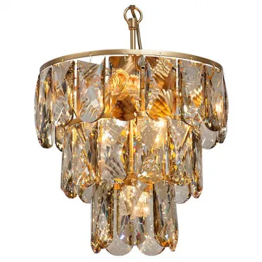 Подвесной светильник Vitaluce V5278 V5279-8/6+1 Цвет арматуры золото Цвет плафонов янтарный