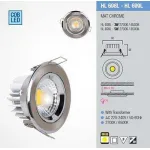 Встраиваемый светильник Horoz Electric Lilya HRZ00000378 Цвет арматуры никель Цвет плафонов прозрачный от ImperiumLoft
