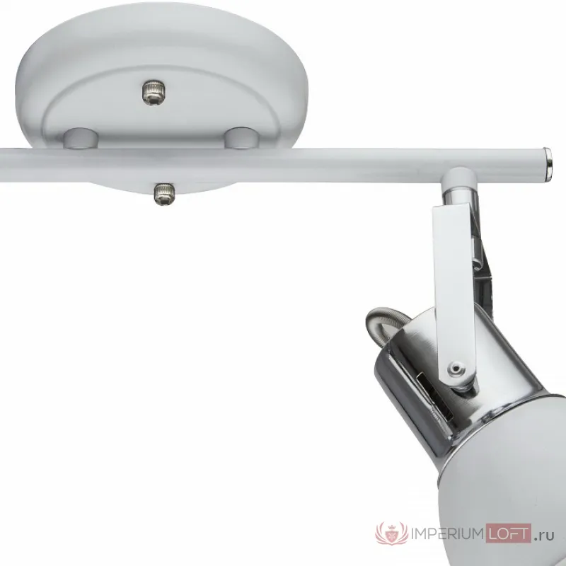 Спот Arte Lamp 1677 A1677PL-2WH Цвет арматуры хром Цвет плафонов белый от ImperiumLoft