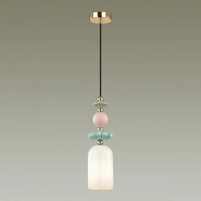 Подвесной светильник Odeon Light Candy 1 4861/1B Цвет плафонов белый Цвет арматуры золото от ImperiumLoft