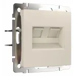Розетка Ethernet RJ-45 без рамки Werkel айвори матовые W1181162