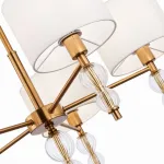 Подвесная люстра EVOLUCE Ramer SLE105713-05 Цвет арматуры Желтый Цвет плафонов Белый