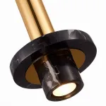 Подвесной светильник ST-Luce Pietra SL1210.403.01 Цвет арматуры золото Цвет плафонов черный от ImperiumLoft