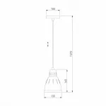 Подвесной светильник Eurosvet Nort 50173/1 черный Цвет плафонов медь Цвет арматуры медь от ImperiumLoft