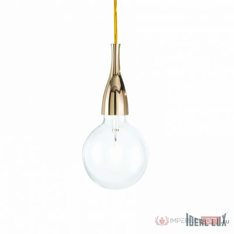 Подвесной светильник Ideal Lux Minimal MINIMAL SP1 ORO Цвет арматуры золото Цвет плафонов прозрачный от ImperiumLoft