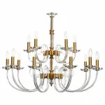 Подвесная люстра Stilfort Glass 1050/03/15P Цвет арматуры золото