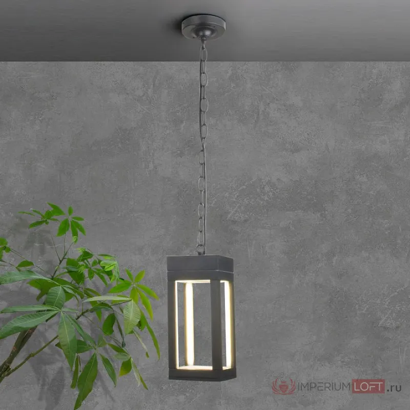 Подвесной светильник Elektrostandard Frame 1528 TECHNO LED серый от ImperiumLoft