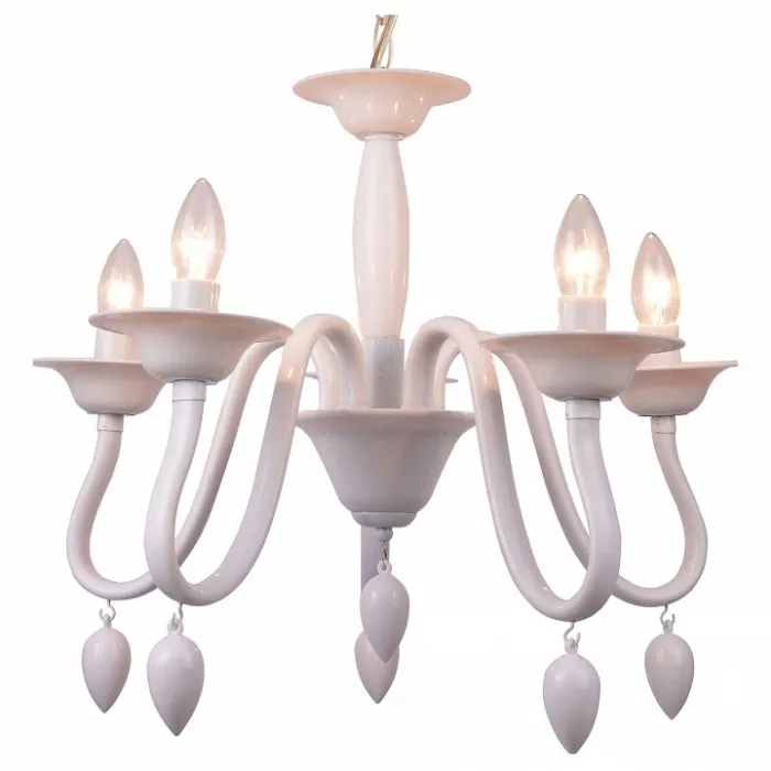 Подвесная люстра TopLight Martina TL7310D-05WH Цвет арматуры белый Цвет плафонов белый от ImperiumLoft