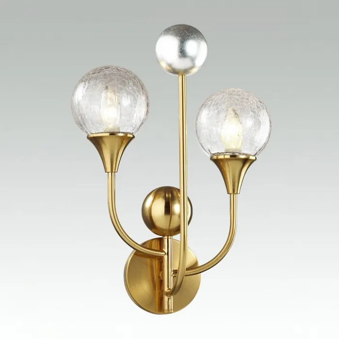 Бра Odeon Light Kelli 4785/2W Цвет плафонов прозрачный Цвет арматуры золото от ImperiumLoft