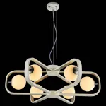 Подвесная люстра Maytoni Avola MOD431-PL-06-WS Цвет арматуры серебро Цвет плафонов белый от ImperiumLoft