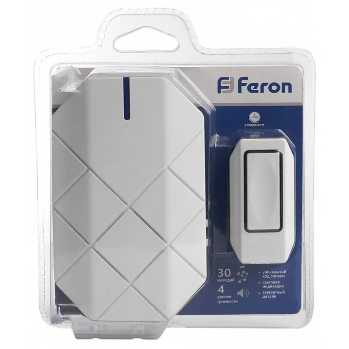 Звонок беспроводной Feron E-377 41433 от ImperiumLoft