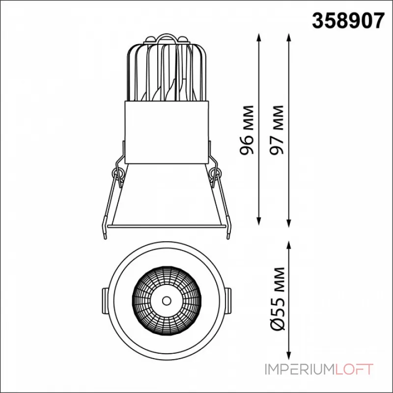 Встраиваемый светильник Novotech Lang 358907 от ImperiumLoft Встраиваемый светильник Novotech Lang 358907 от ImperiumLoft