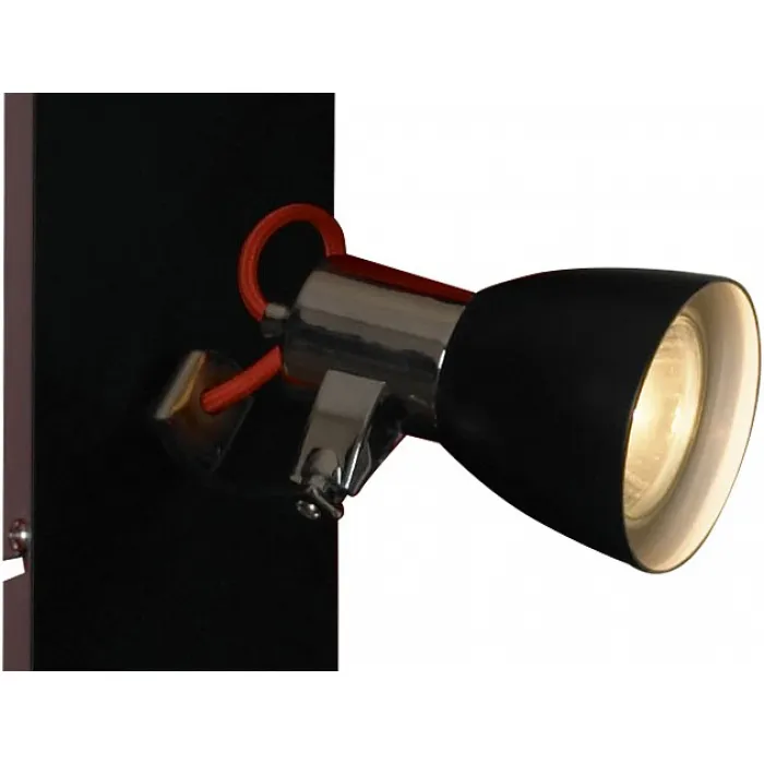 Спот Lussole Frontino LSL-7409-04 Цвет арматуры хром Цвет плафонов черный от ImperiumLoft