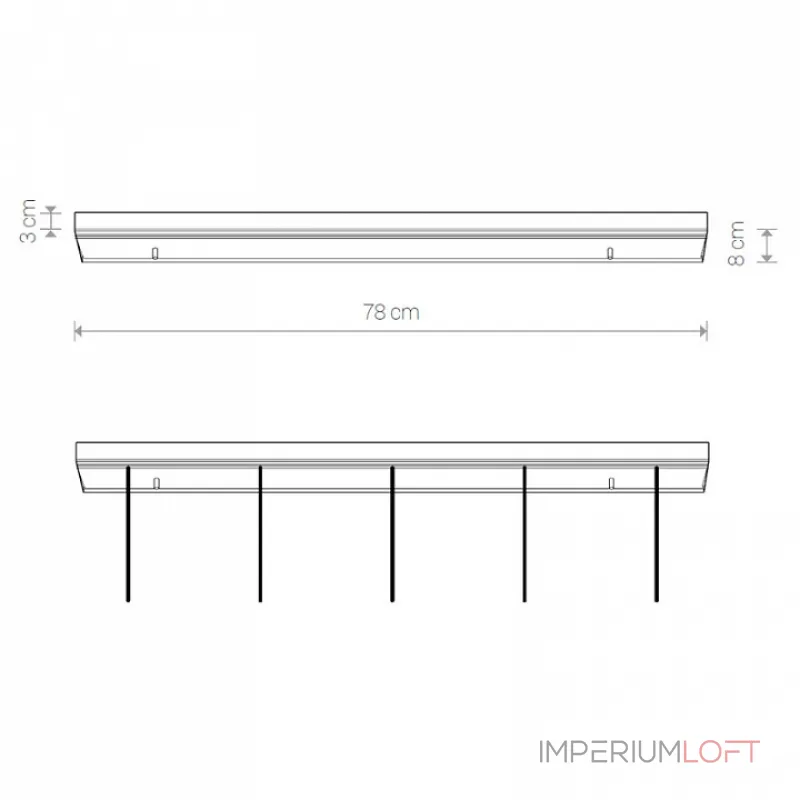 Основание Nowodvorski Cameleon Canopy B 780 BL 8561 цвет арматуры черный от ImperiumLoft Основание Nowodvorski Cameleon Canopy B 780 BL 8561 цвет арматуры черный от ImperiumLoft