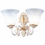 Бра Arte Lamp Delizia A1032AP-2WG Цвет арматуры золото Цвет плафонов белый