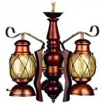 Подвесная люстра Omnilux Maceira OML-58303-03 Цвет арматуры коричневый Цвет плафонов коричневый от ImperiumLoft