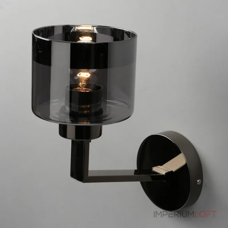 Бра Omnilux Lizzano OML-88901-01 Цвет арматуры хром Цвет плафонов серый